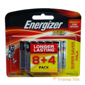 Pin AAA Energizer Alkaline vỉ 12 viên