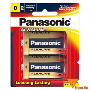 Pin đại Panasonic alkaline .D  (vỉ 2 viên)