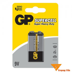 Pin GP Super Cacbon, pin vuông 9v